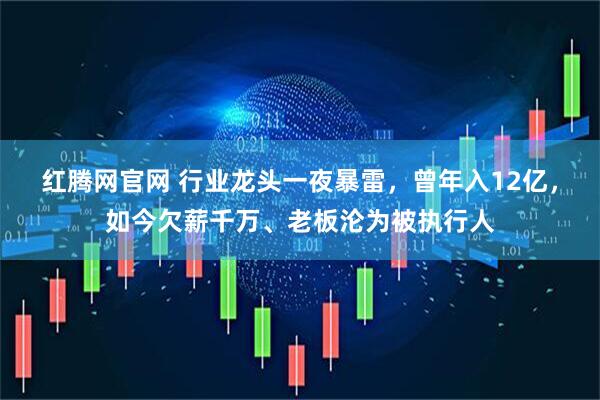 红腾网官网 行业龙头一夜暴雷，曾年入12亿，如今欠薪千万、老板沦为被执行人