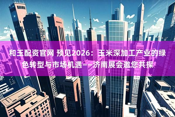 和玉配资官网 预见2026：玉米深加工产业的绿色转型与市场机遇——济南展会邀您共探
